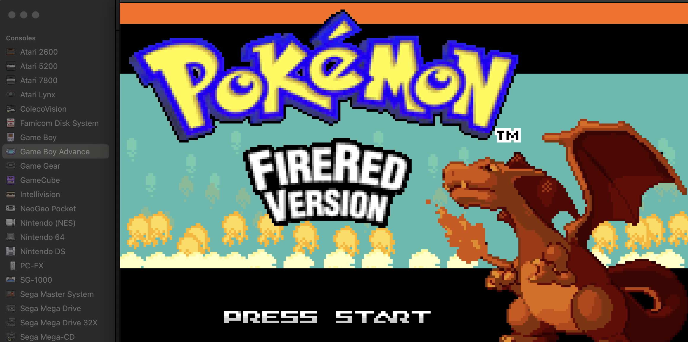 OpenEmu emulator running Gameboy games including Pokemon